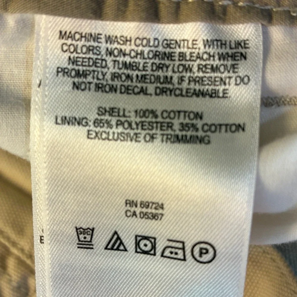 Columbia Mens Tan Khaki Cotton Canvas Utility Carpenter Pants 36x32 Straight Leg